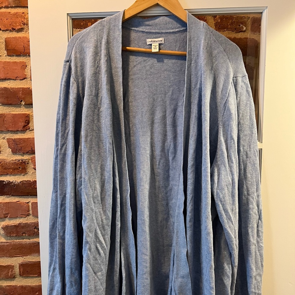 Light Blue Long Sleeve Cardigan